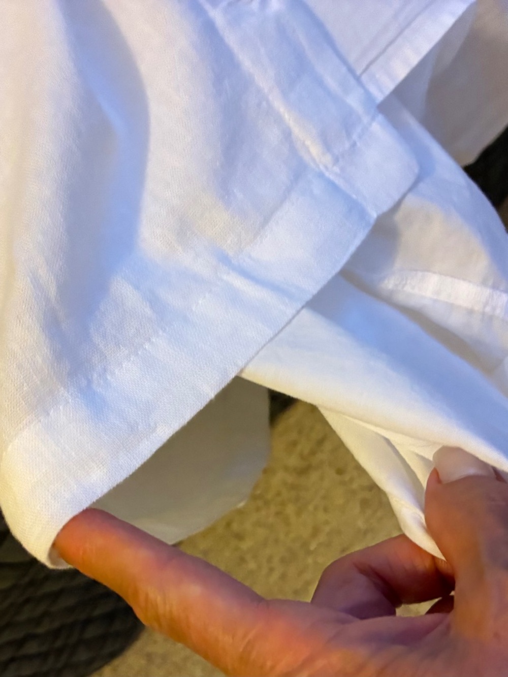 White Linen dress NWT